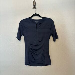 Athleta Navy Short Sleeve Tee